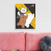 Wir Bare Bears - Letzte Pizza Slice Leinwanddruck (Insitu (Wohnzimmer))