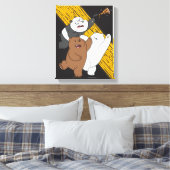 Wir Bare Bears - Letzte Pizza Slice Leinwanddruck (Insitu (Schlafzimmer))