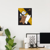 Wir Bare Bears - Letzte Pizza Slice Poster (Heimbüro)