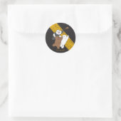 Wir Bare Bears - Letzte Pizza Slice Runder Aufkleber (Tasche)