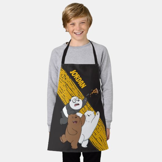 Wir Bare Bears - Letzte Pizza Slice Schürze (Getragen)