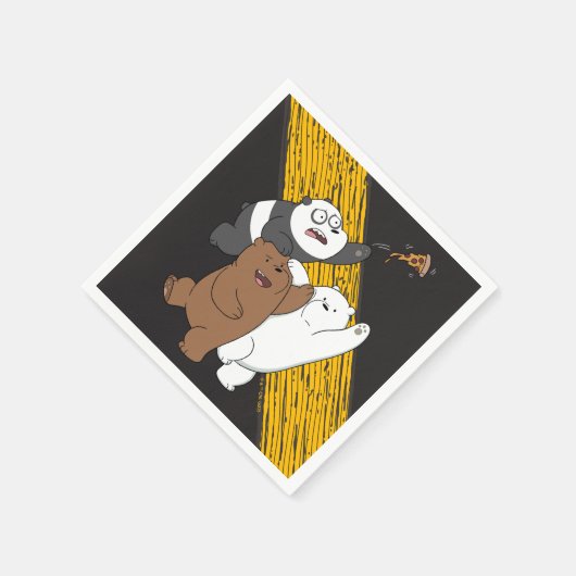 Wir Bare Bears - Letzte Pizza Slice Serviette (Ecke)
