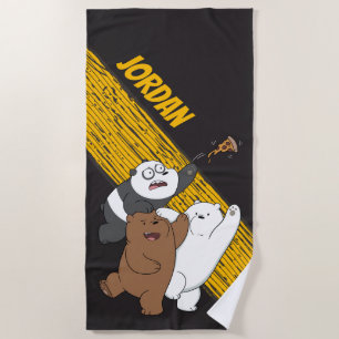 Wir Bare Bears - Letzte Pizza Slice Strandtuch