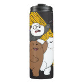 Wir Bare Bears - Letzte Pizza Slice Thermosbecher (Vorderseite)