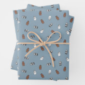 Wir Bare Bears - Muster für Sonnenblumen Geschenkpapier Set (Beispiel)