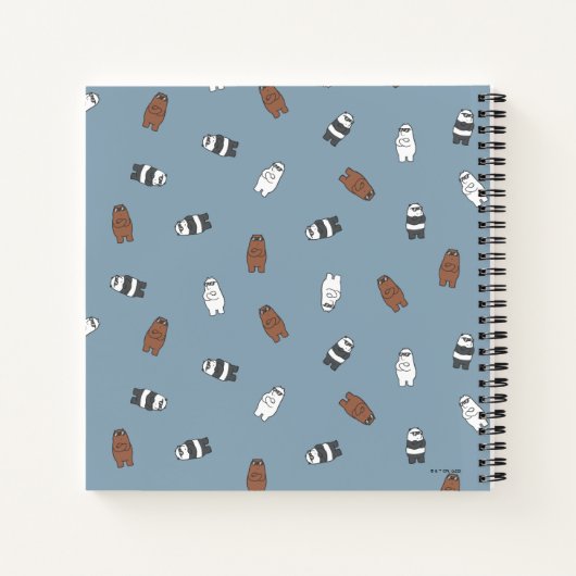 Wir Bare Bears - Muster für Sonnenblumen Notizblock (Rückseite)