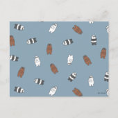 Wir Bare Bears - Muster für Sonnenblumen Postkarte (Vorderseite)