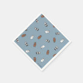 Wir Bare Bears - Muster für Sonnenblumen Serviette (Ecke)