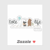 Wir Bare Bears - Tasche Life! Aufkleber (Blatt)