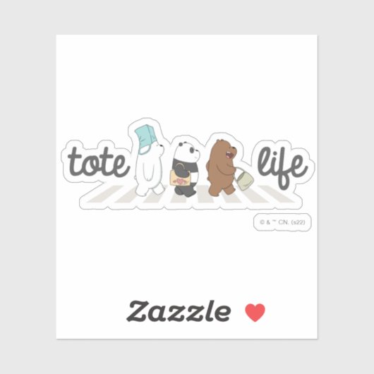 Wir Bare Bears - Tasche Life! Aufkleber (Blatt)