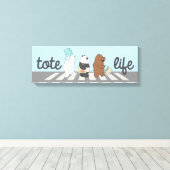 Wir Bare Bears - Tasche Life! Leinwanddruck (Insitu (Holzboden))