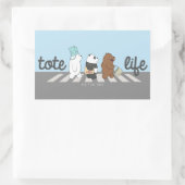 Wir Bare Bears - Tasche Life! Rechteckiger Aufkleber (Tasche)