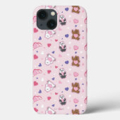 Wir Bare Bears - Valentinisches Herzmuster Case-Mate iPhone Hülle (Rückseite)
