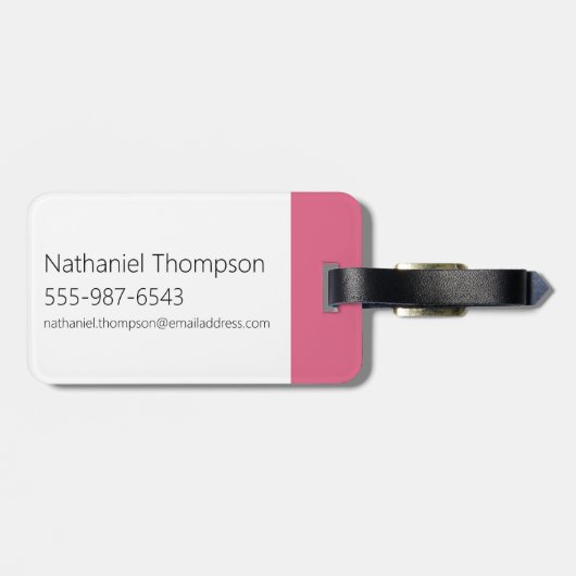 Wir Bare Bears - Valentinisches Herzmuster Gepäckanhänger (Rückseite horizontal)