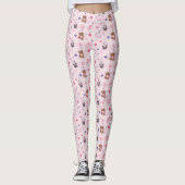 Wir Bare Bears - Valentinisches Herzmuster Leggings (Vorderseite)