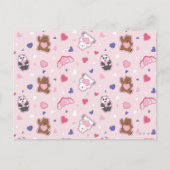 Wir Bare Bears - Valentinisches Herzmuster Postkarte (Vorderseite)