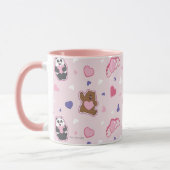 Wir Bare Bears - Valentinisches Herzmuster Tasse (Links)