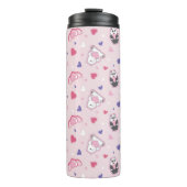 Wir Bare Bears - Valentinisches Herzmuster Thermosbecher (Vorderseite)