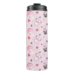 Wir Bare Bears - Valentinisches Herzmuster Thermosbecher