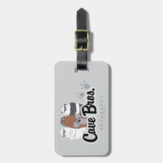 Wir Bären - Höhlenbros. vertreten Gepäckanhänger (Vorderseite vertikal)