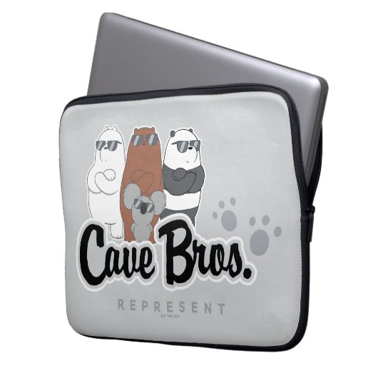 Wir Bären - Höhlenbros. vertreten Laptopschutzhülle (Vorderseite Links)