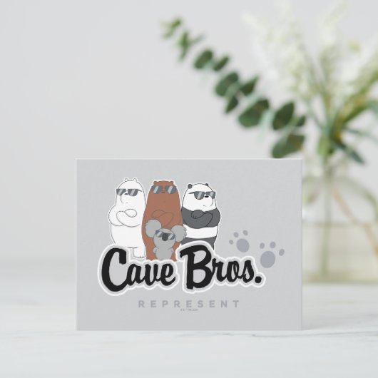 Wir Bären - Höhlenbros. vertreten Postkarte (Stehend Vorderseite)