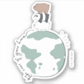 Wir Bären - kümmern uns um Ihre Zuhause Aufkleber (Vorderseite)