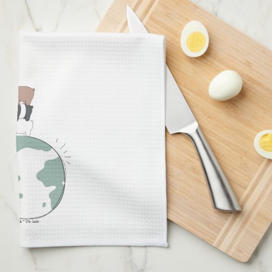 Wir Bären - kümmern uns um Ihre Zuhause Geschirrtuch (Viertel Falte)