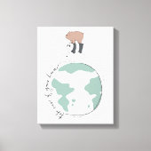 Wir Bären - kümmern uns um Ihre Zuhause Leinwanddruck (Vorderseite)