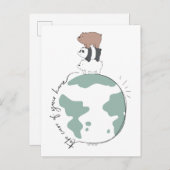 Wir Bären - kümmern uns um Ihre Zuhause Postkarte (Vorne/Hinten)