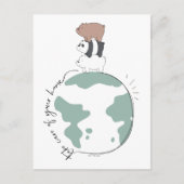 Wir Bären - kümmern uns um Ihre Zuhause Postkarte (Vorderseite)