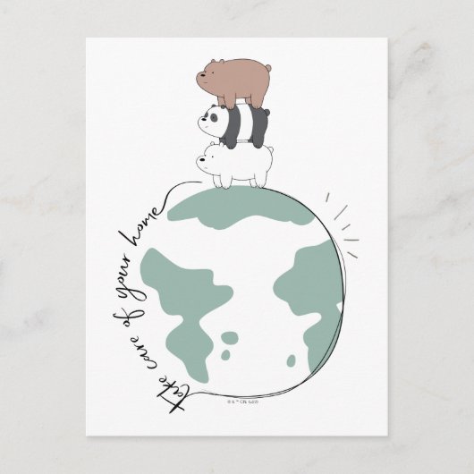 Wir Bären - kümmern uns um Ihre Zuhause Postkarte (Vorderseite)