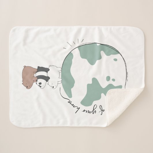 Wir Bären - kümmern uns um Ihre Zuhause Sherpadecke (Vorderseite (Horizontal))