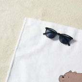 Wir Bären - kümmern uns um Ihre Zuhause Strandtuch (Beispiel)