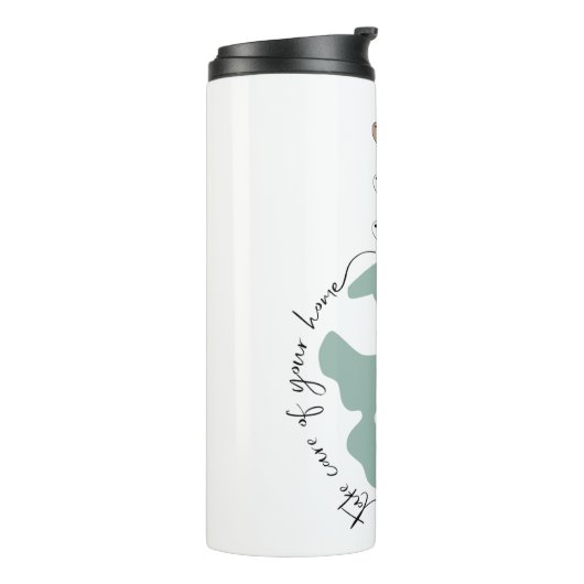 Wir Bären - kümmern uns um Ihre Zuhause Thermosbecher (Nach links gedreht)