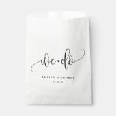 Wir bearbeiten bearbeitbare Gastgeschenk Hochzeite Geschenktütchen (Vorderseite)