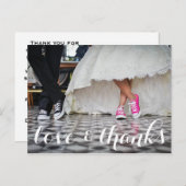 Wir bedanken uns für Ihre Postkarte, Liebe & danke Postkarte (Vorne/Hinten)