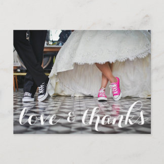 Wir bedanken uns für Ihre Postkarte, Liebe & danke Postkarte