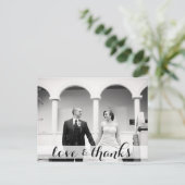 Wir bedanken uns für Ihre Postkarte, Liebe & danke Postkarte (Stehend Vorderseite)