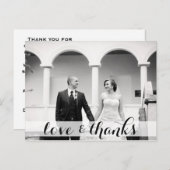 Wir bedanken uns für Ihre Postkarte, Liebe & danke Postkarte (Vorne/Hinten)