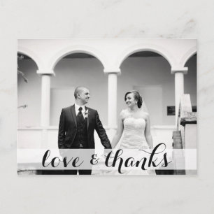 Wir bedanken uns für Ihre Postkarte, Liebe & danke Postkarte