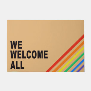 Wir begrüßen alle Rainbow Doormat, Best Zuhause Ma Fußmatte