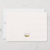 Wir begrüßen die Geburtserklärung von Liebe Foto Einladung (Rückseite)