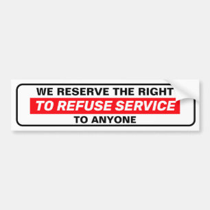 Wir behalten uns das Recht vor,每个人 den Service zu Autoaufkleber