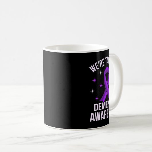 Wir bekämpfen das Bewusstsein für Demenz und Heime Kaffeetasse (VorderseiteRechts)