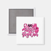 Wir bekämpfen gemeinsam rosa Brustkrebs-Aware des Magnet (Vorderseite/Rückseite)