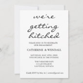 Wir bekommen heftige Kalligrafie-Ankündigung Einladung (Vorderseite)