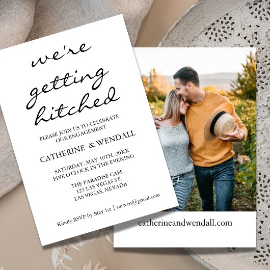 Wir bekommen heftige Kalligrafie-Ankündigung Einladung