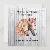 Wir bekommen heftige Western-Hochzeit Einladung (Vorderseite)