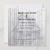 Wir bekommen heftige Western-Hochzeit Einladung (Rückseite)